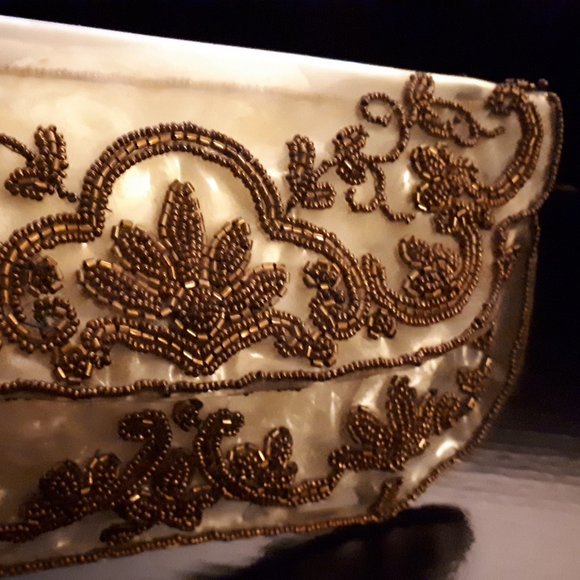 Rare Vintage 1940's Handmade Clear Clutch - Picture 11 of 16